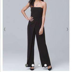 Convertible split-leg jumpsuit in Black